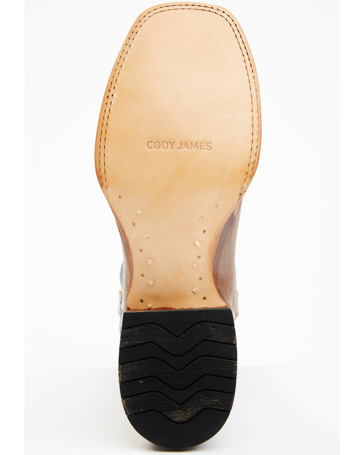 Men's Western Boots - Broad Square Toe Navy