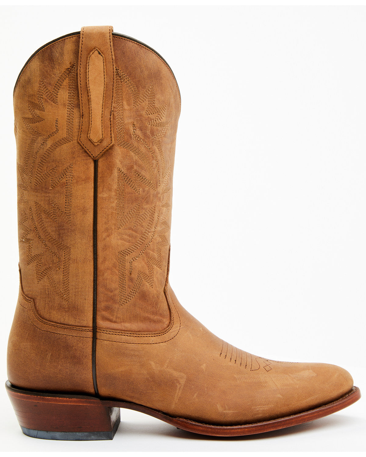 Men's Western Boots - Round Toe Tan
