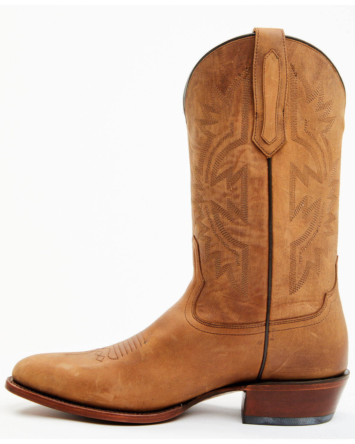 Men's Western Boots - Round Toe Tan