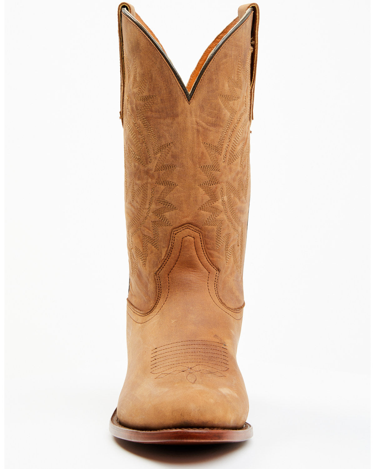 Men's Western Boots - Round Toe Tan