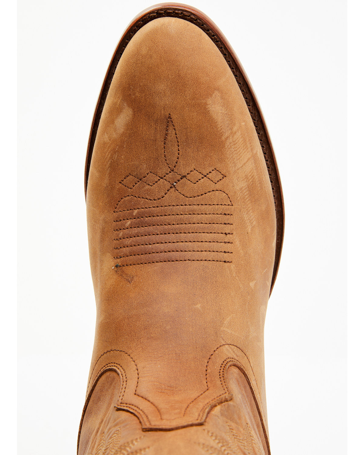 Men's Western Boots - Round Toe Tan