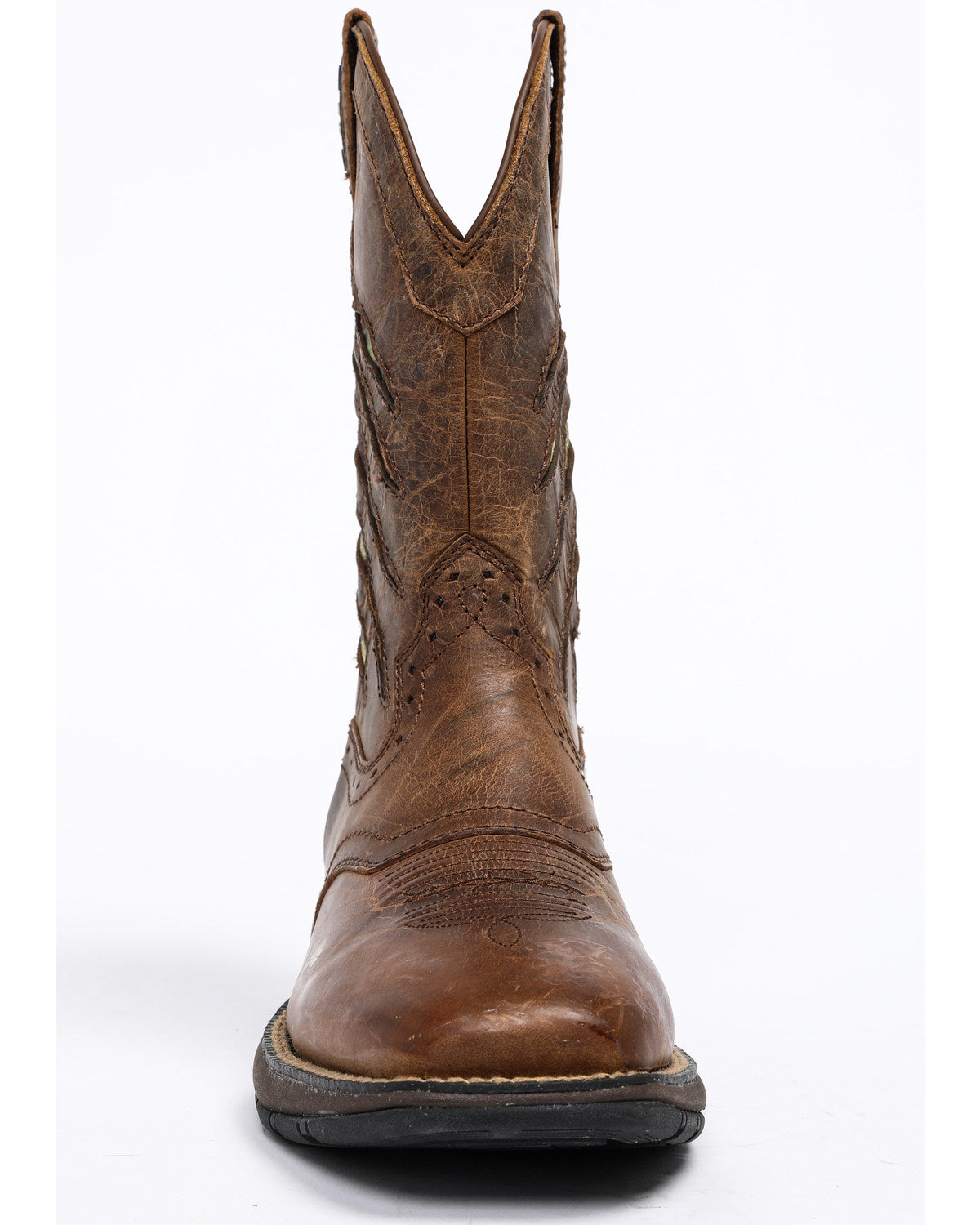 Men's Scratch American Flag Lite Performance Western Boots Brown