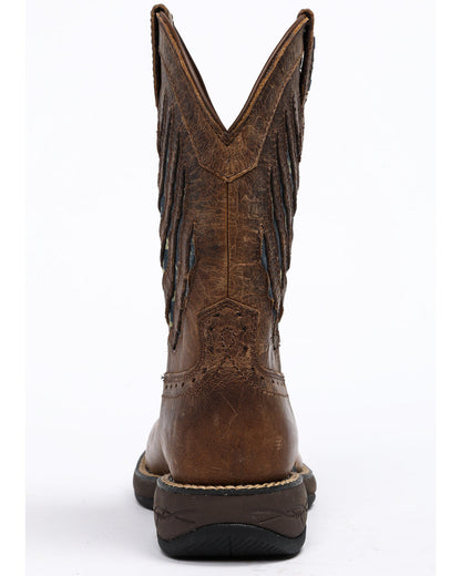 Men's Scratch American Flag Lite Performance Western Boots Brown