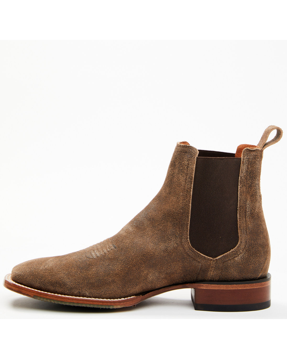 Men's Ruben Roughout Casual Boots - Broad Square Toe Brown
