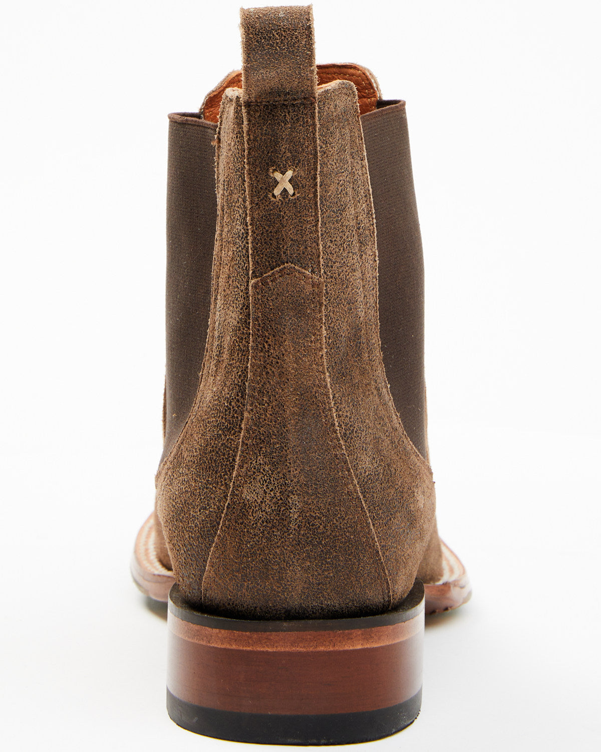 Men's Ruben Roughout Casual Boots - Broad Square Toe Brown