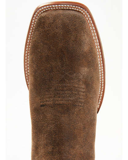 Men's Ruben Roughout Casual Boots - Broad Square Toe Brown