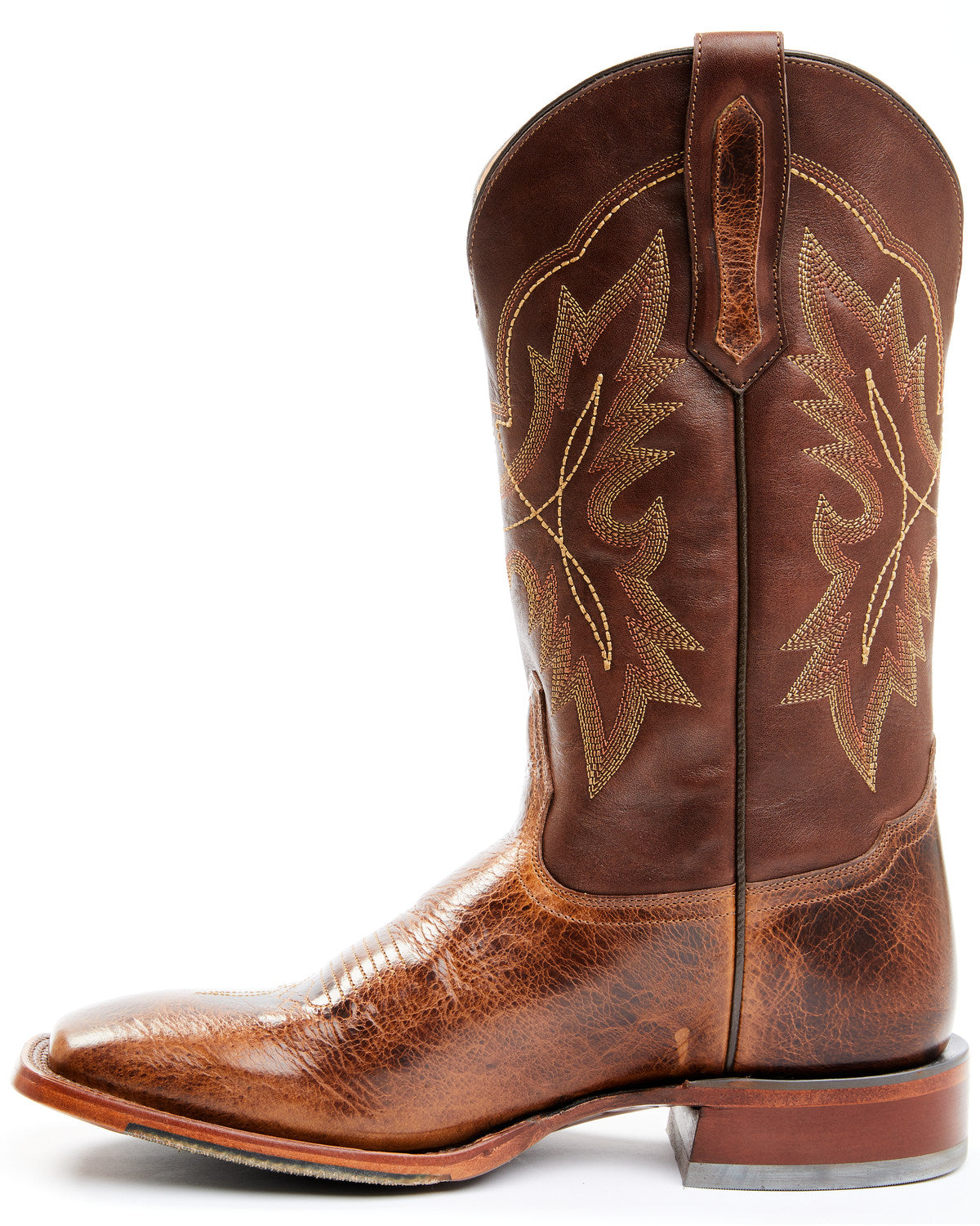 Men's Blue Collection Western Performance Boots - Broad Squ Brown