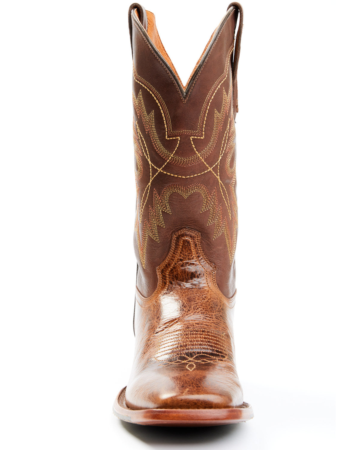 Men's Blue Collection Western Performance Boots - Broad Squ Brown