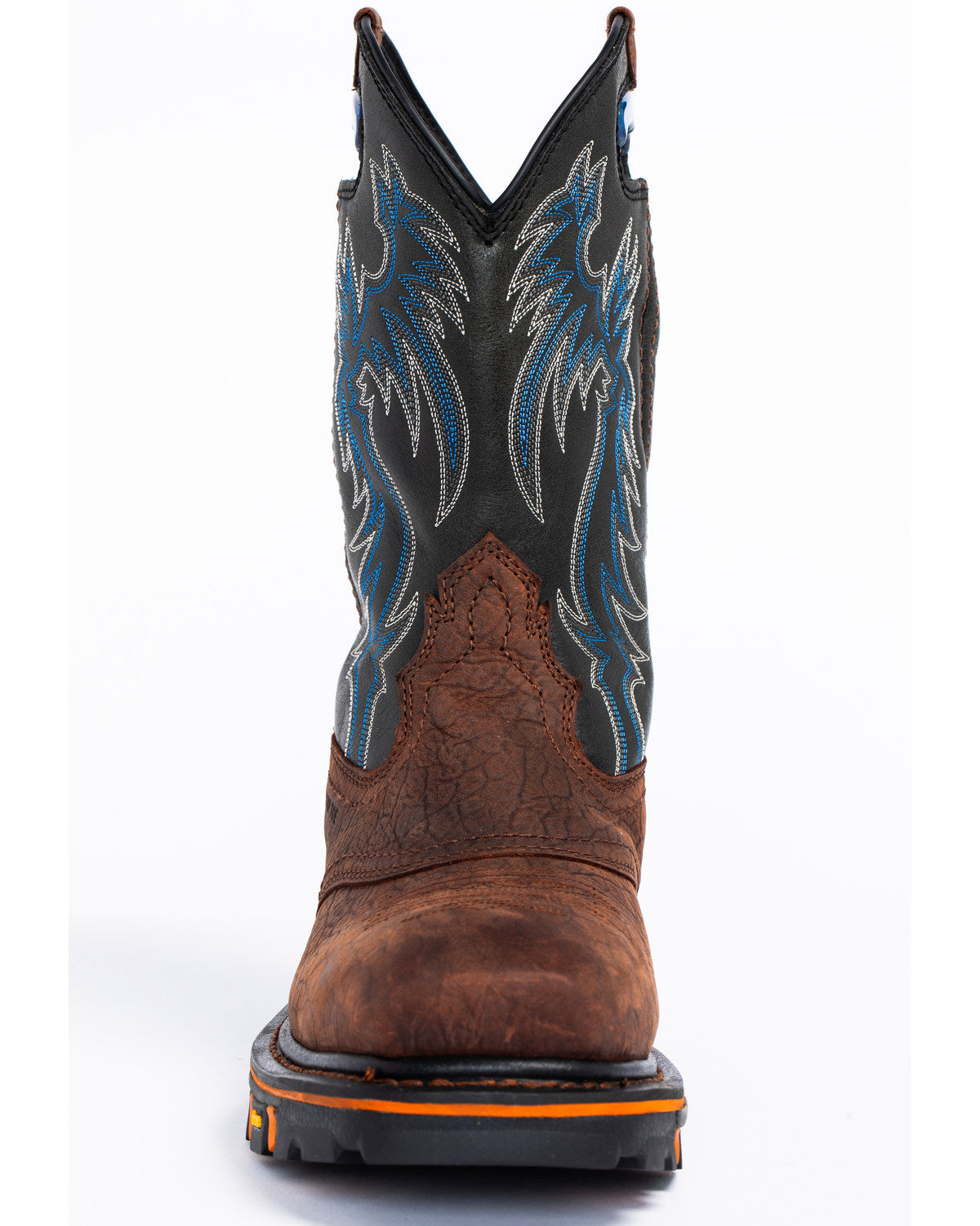 Men's 11" Decimator Waterproof Western Work Boots - Nano Co Brown