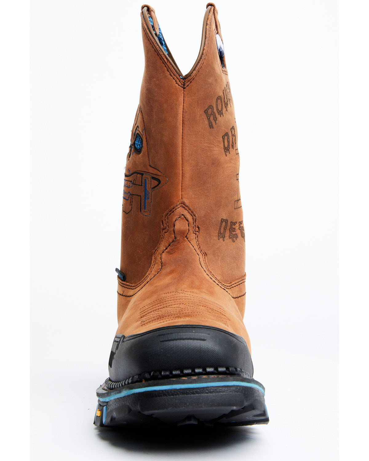 Men's 11" Decimator Waterproof Western Work Boots - Nano Co Brown