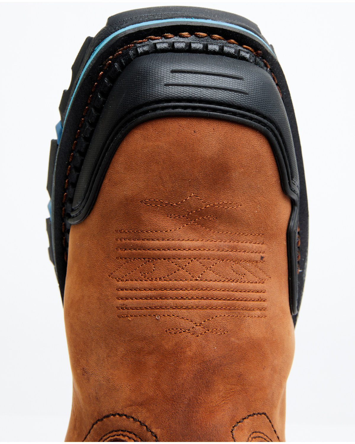 Men's 11" Decimator Waterproof Western Work Boots - Nano Co Brown