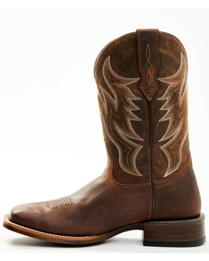 Men's Hoverfly Performance Western Boots - Broad Square Toe Tan