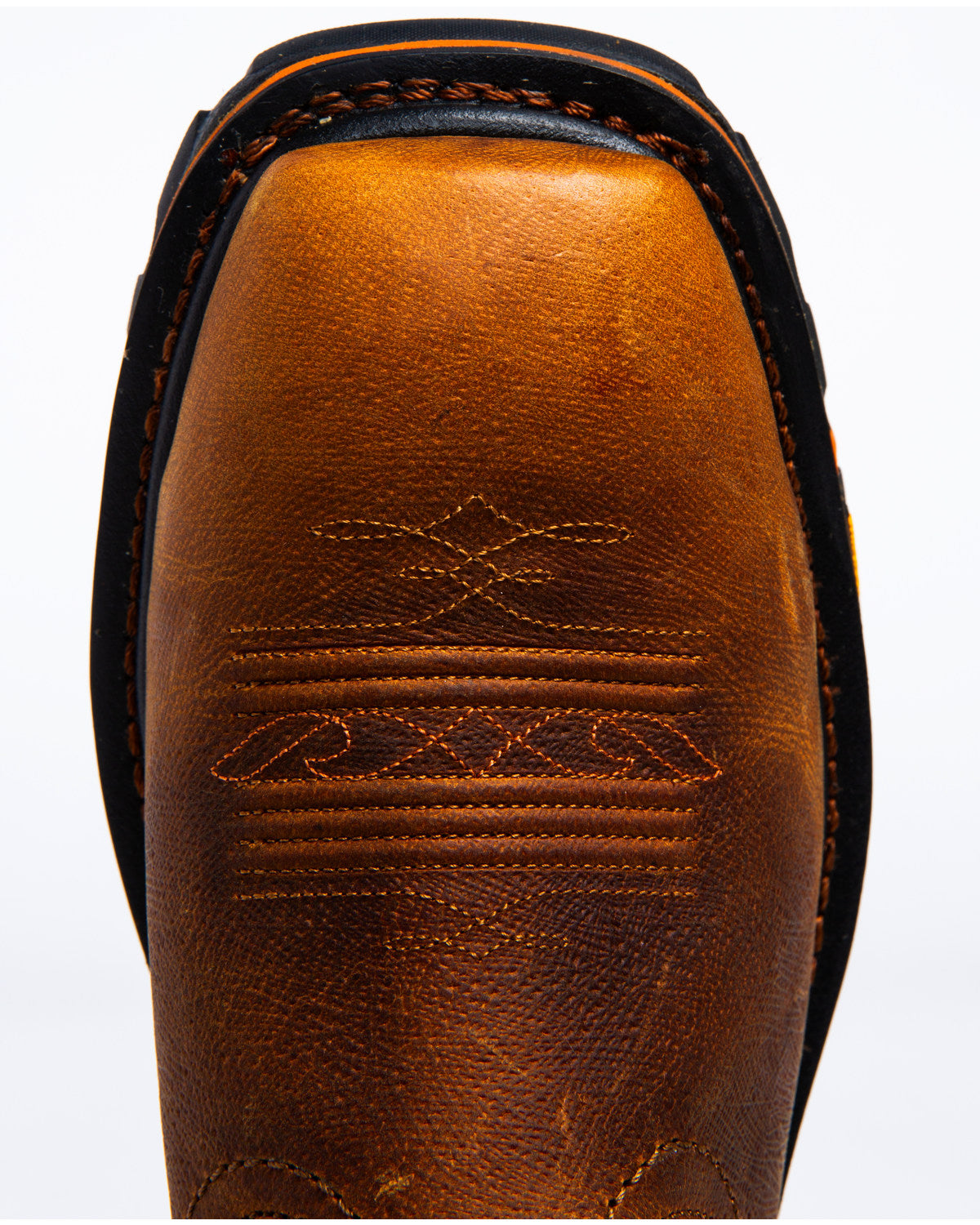 Men's 11" Flag Western Work Boots - Nano Composite Toe Brown