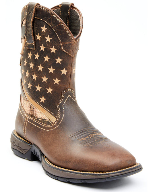 Men's ASE7 Star Lite Performance Western Boots - Broad Squa Brown