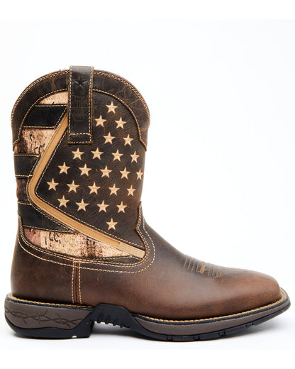 Men's ASE7 Star Lite Performance Western Boots - Broad Squa Brown
