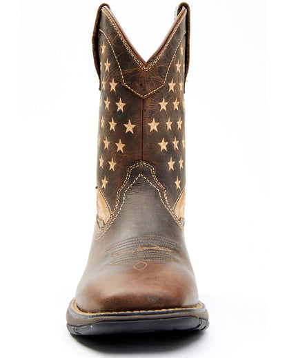 Men's ASE7 Star Lite Performance Western Boots - Broad Squa Brown