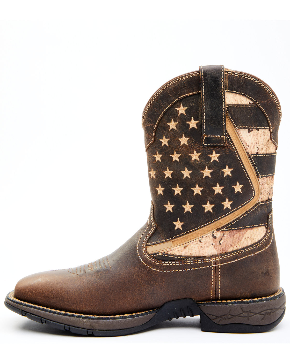 Men's ASE7 Star Lite Performance Western Boots - Broad Squa Brown