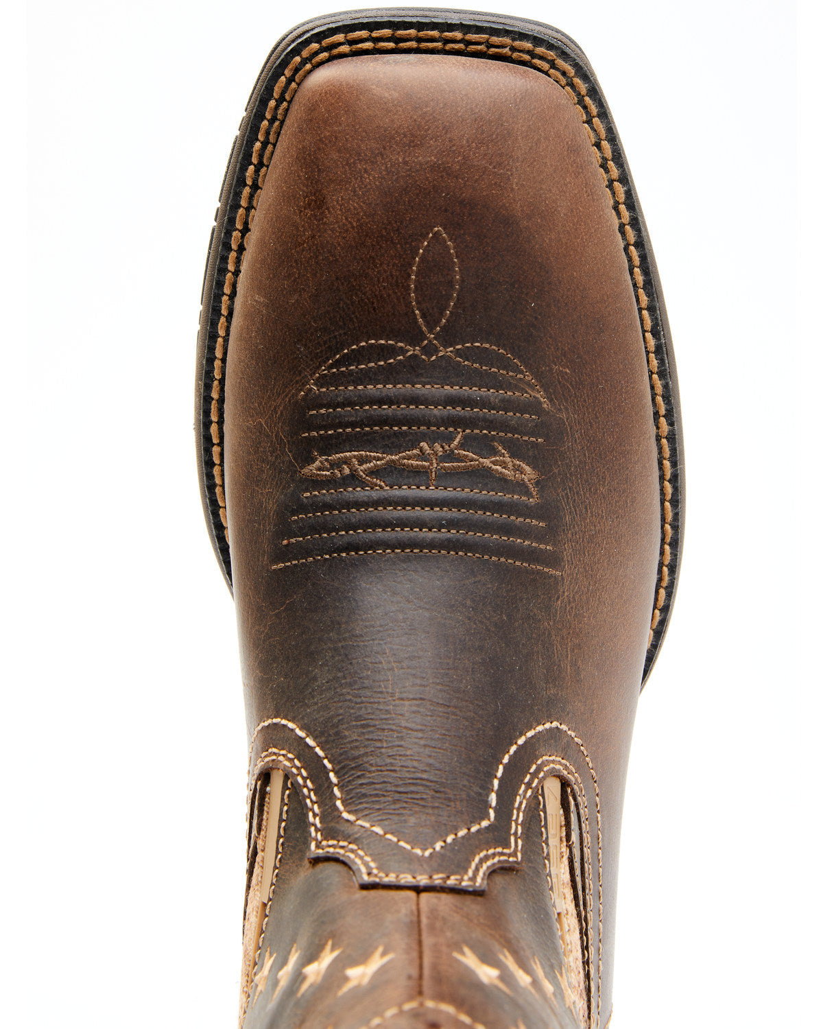 Men's ASE7 Star Lite Performance Western Boots - Broad Squa Brown