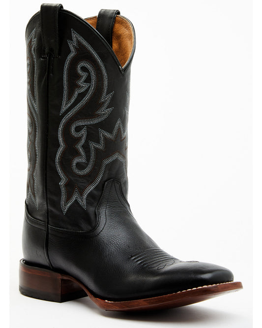 Men's Westley Stockman Boots - Broad Square Toe Black