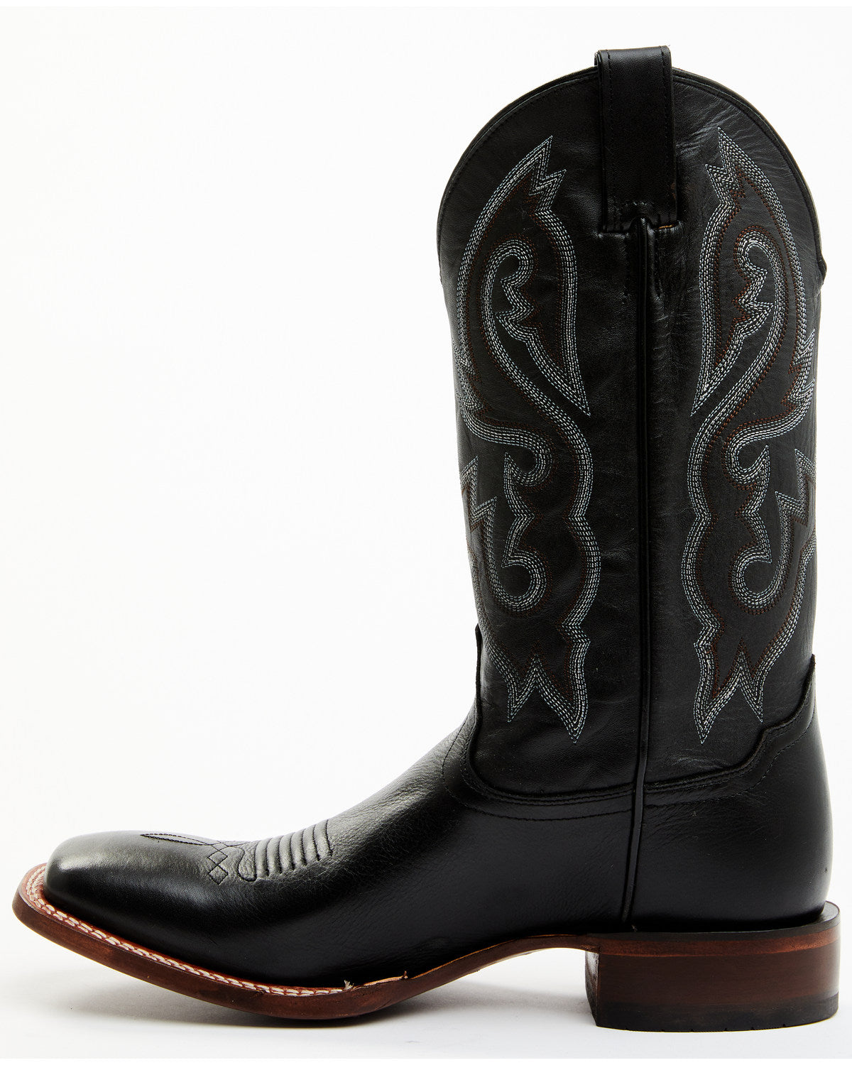 Men's Westley Stockman Boots - Broad Square Toe Black
