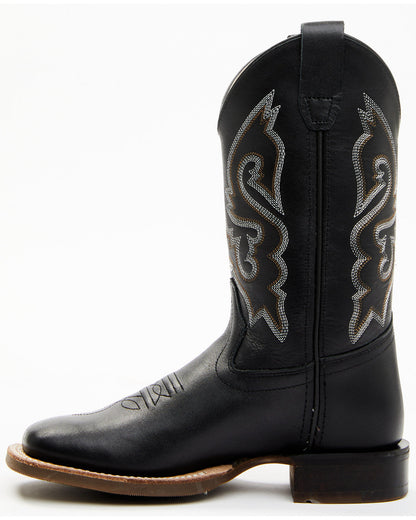 Boys' Little Westley Western Boots - Broad Square Toe Black