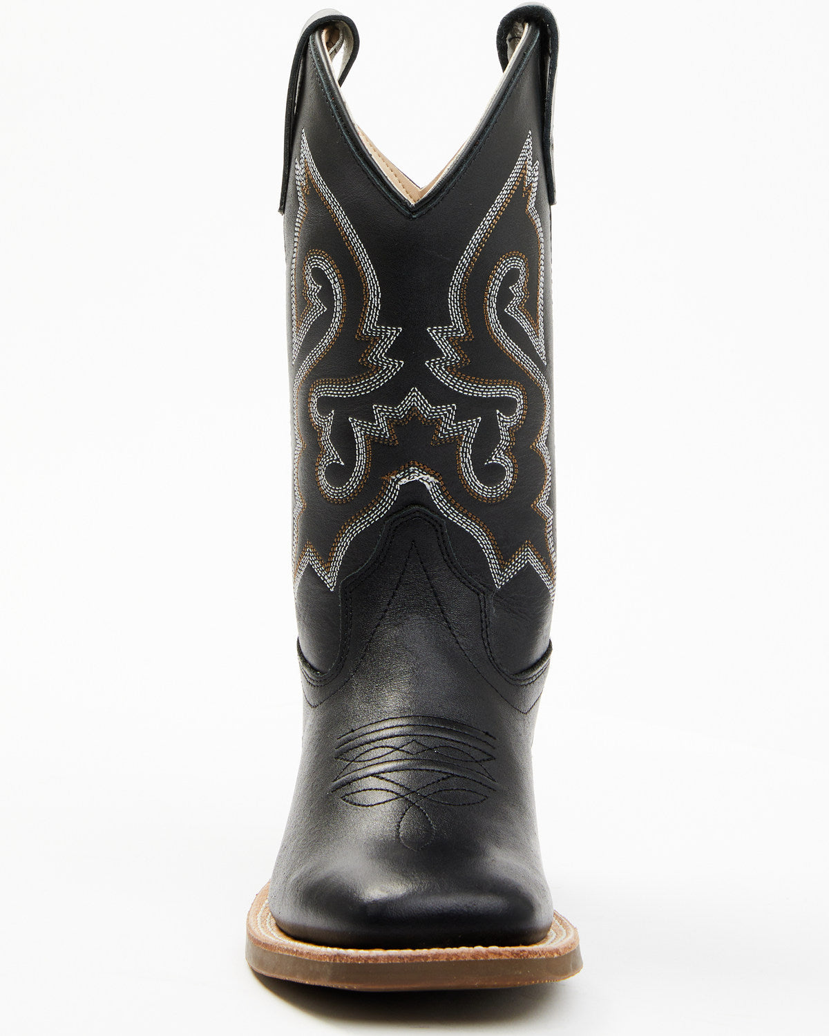 Boys' Little Westley Western Boots - Broad Square Toe Black