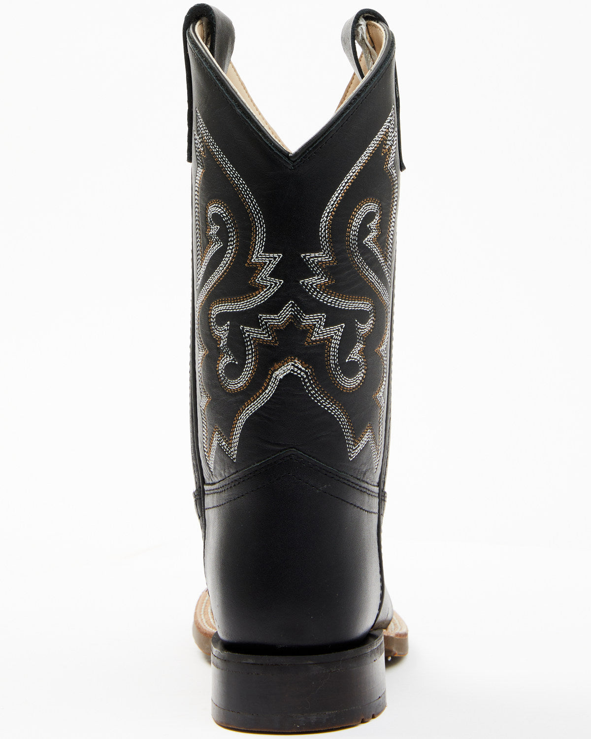 Boys' Little Westley Western Boots - Broad Square Toe Black