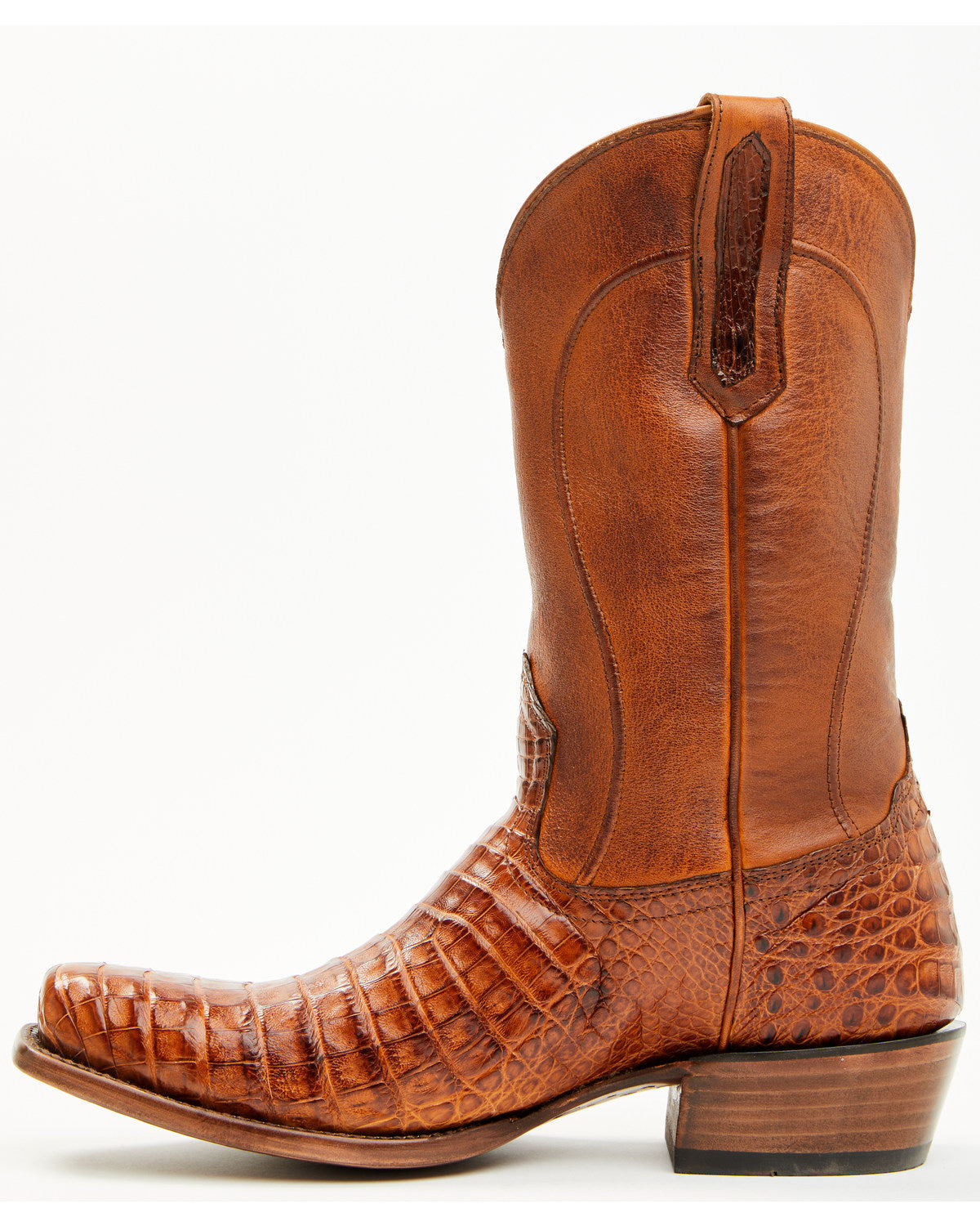 Black 1978® Men's Mason Exotic Caiman Belly Western Boots - Cognac