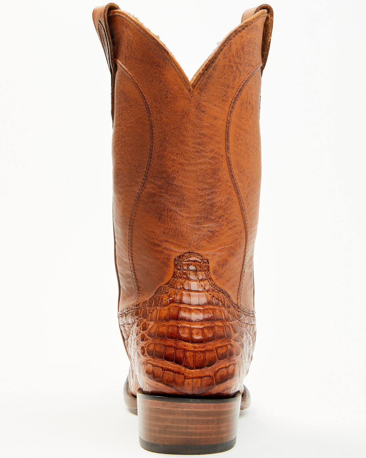 Black 1978® Men's Mason Exotic Caiman Belly Western Boots - Cognac