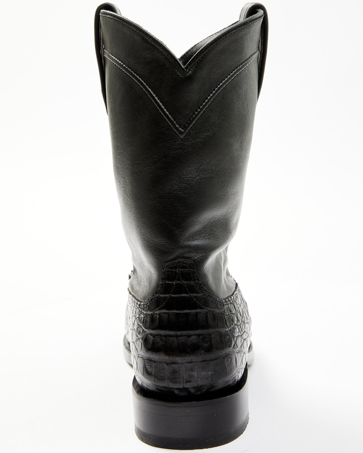Black 1978® Men's Carmen Exotic Caiman Belly Roper Boots - Black