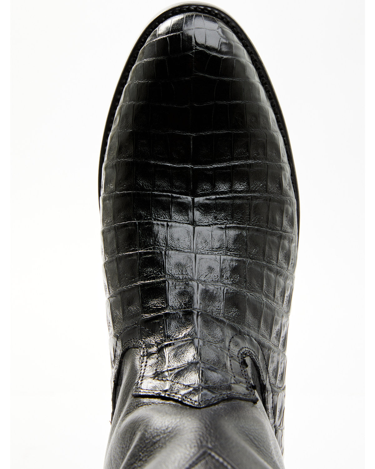 Black 1978® Men's Carmen Exotic Caiman Belly Roper Boots - Black