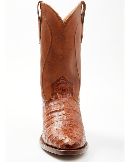 Black 1978® Men's Chapman Exotic Caiman Belly Western Boots Cognac