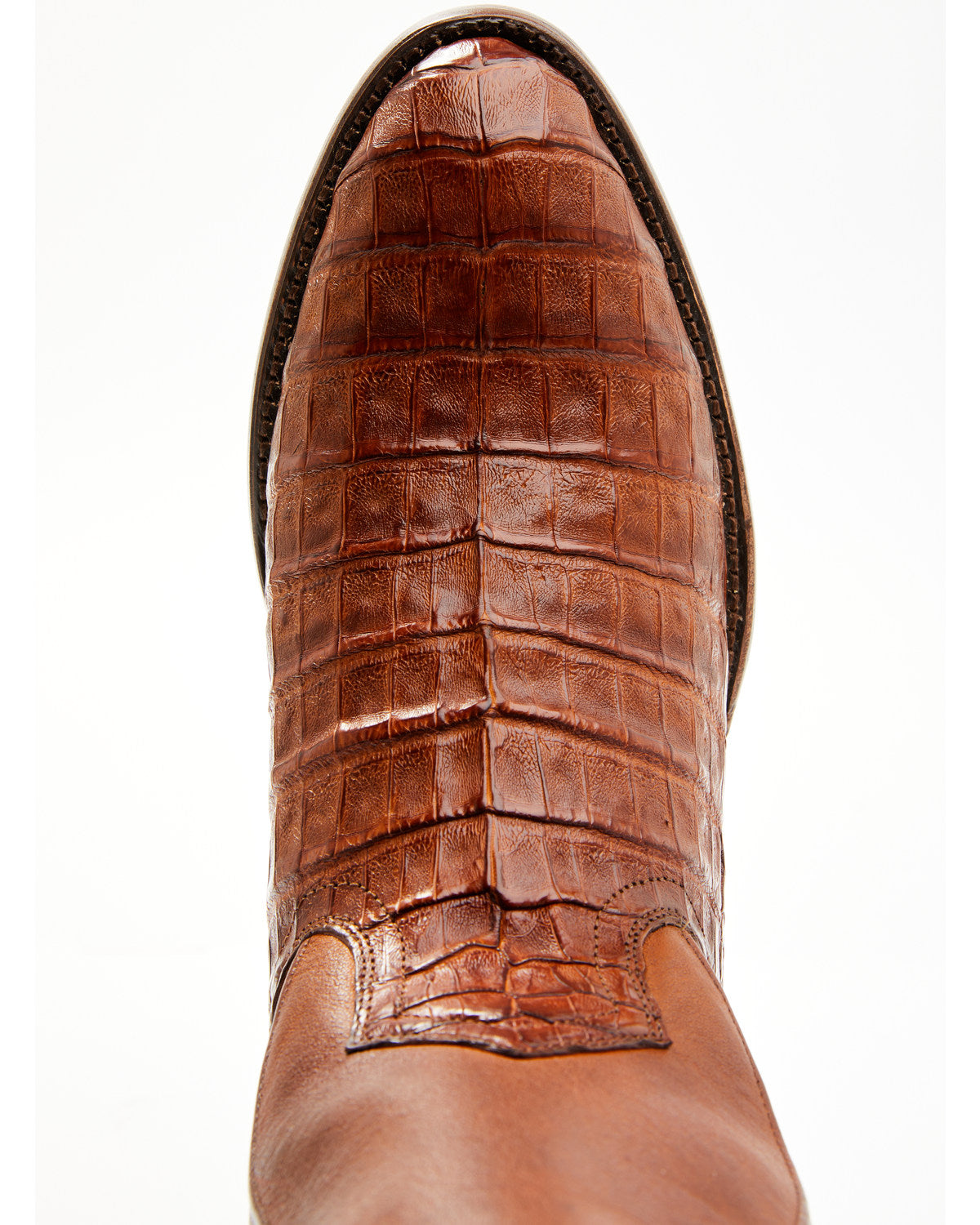 Black 1978® Men's Chapman Exotic Caiman Belly Western Boots Cognac
