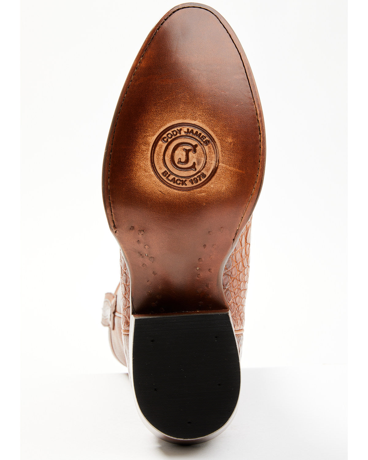 Black 1978® Men's Chapman Exotic Caiman Belly Western Boots Cognac