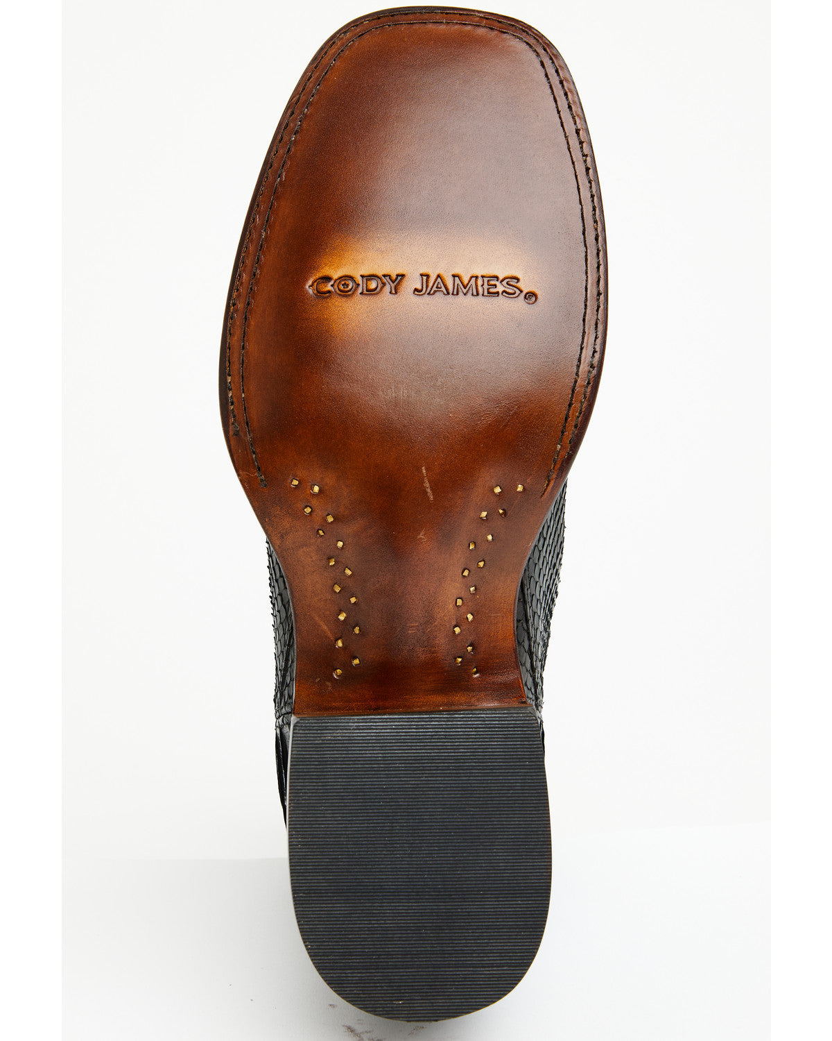 Men's Hash Exotic Python Western Ankle Boots - Broad Square Black