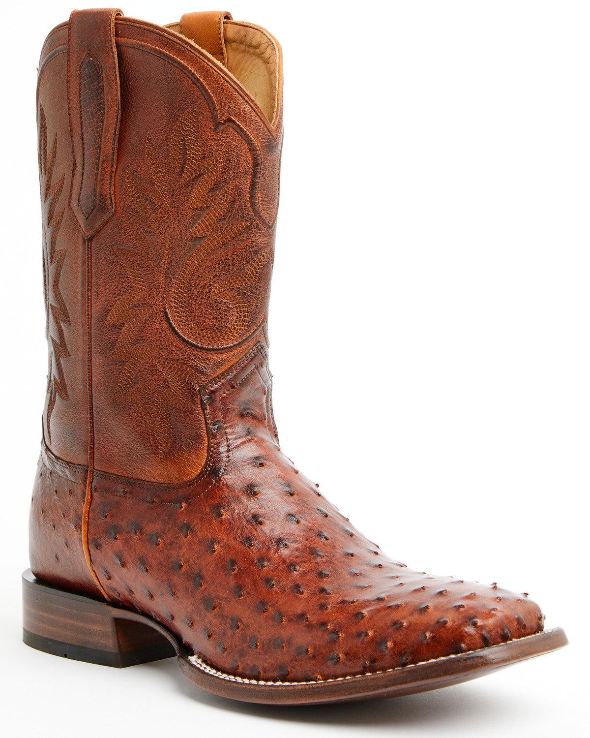 Black 1978® Men's The Hayward Exotic Full Quill Ostrich Wes Cognac