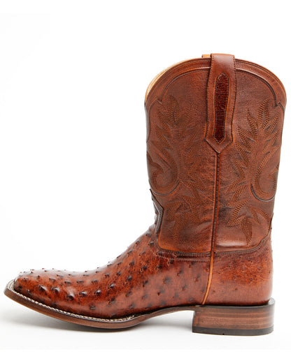 Black 1978® Men's The Hayward Exotic Full Quill Ostrich Wes Cognac