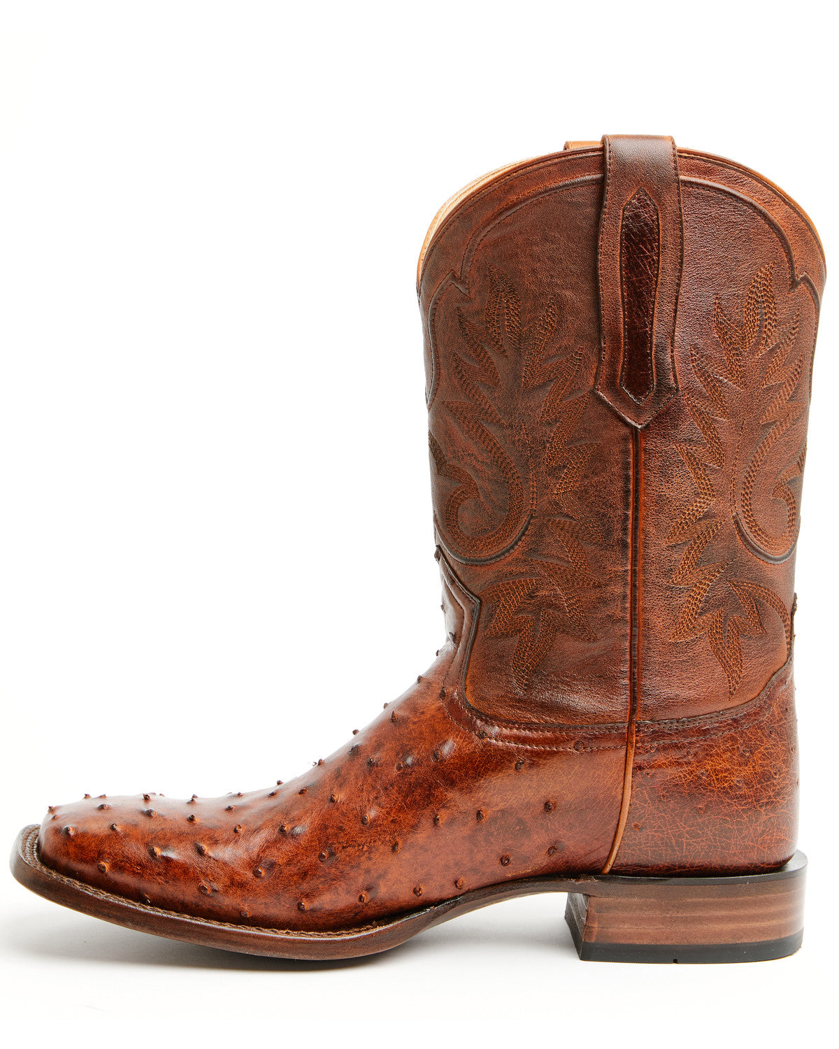 Black 1978® Men's The Hayward Exotic Ostrich Western Boots Cognac