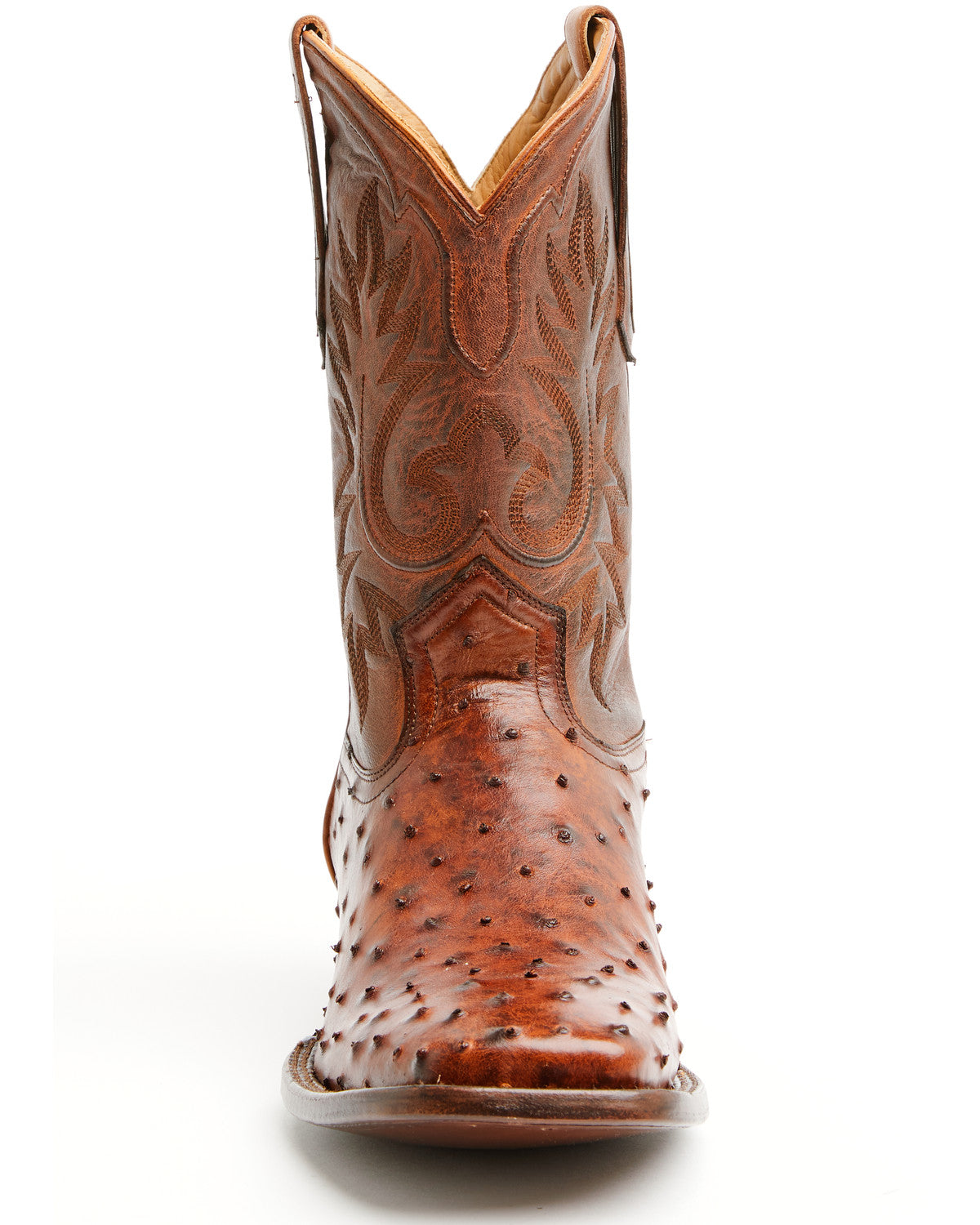 Black 1978® Men's The Hayward Exotic Ostrich Western Boots Cognac