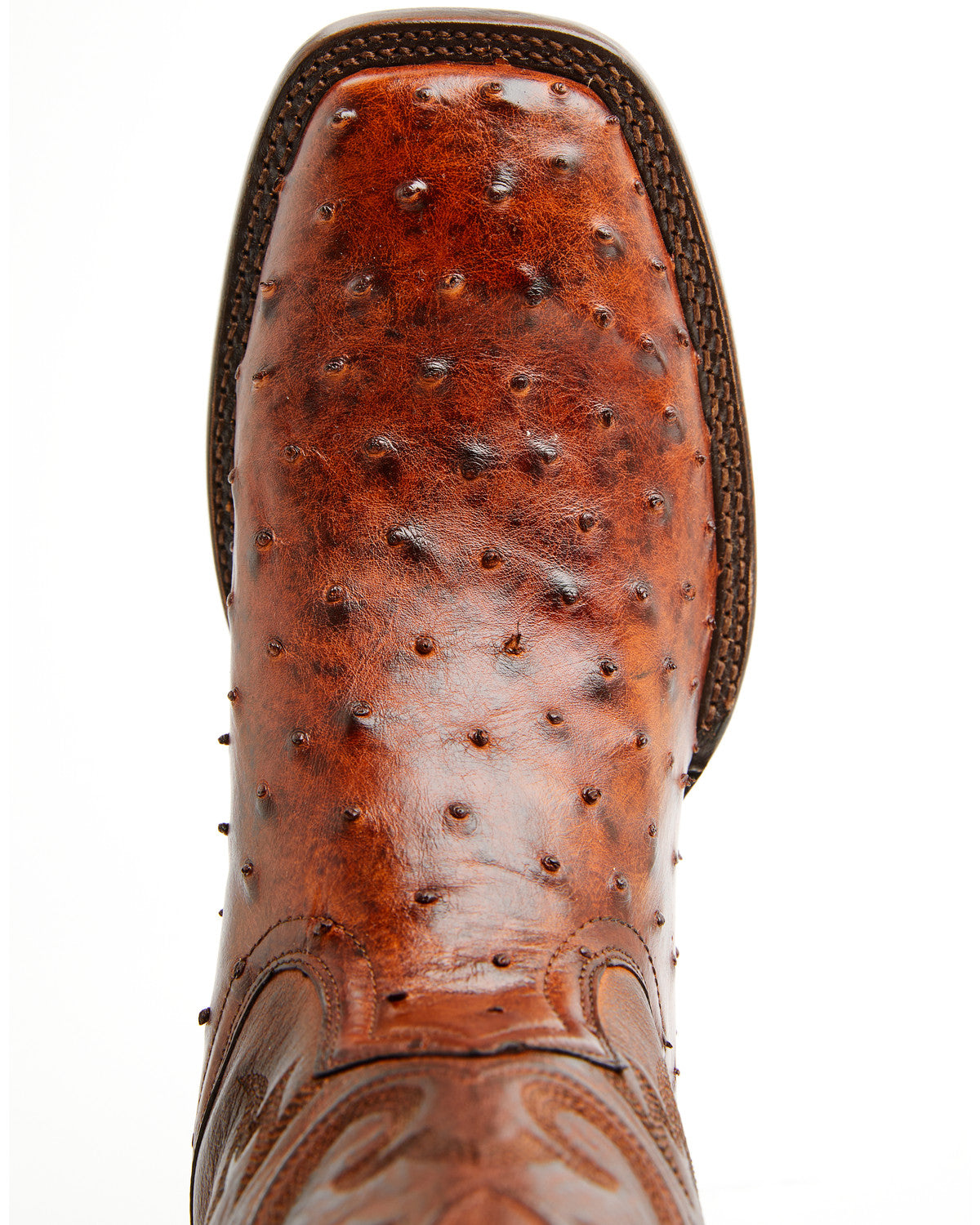 Black 1978® Men's The Hayward Exotic Ostrich Western Boots Cognac