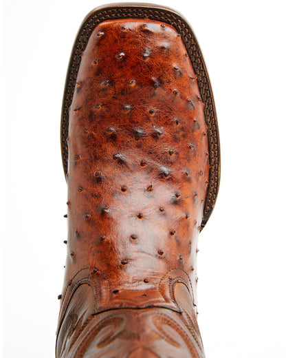 Black 1978® Men's The Hayward Exotic Ostrich Western Boots Cognac
