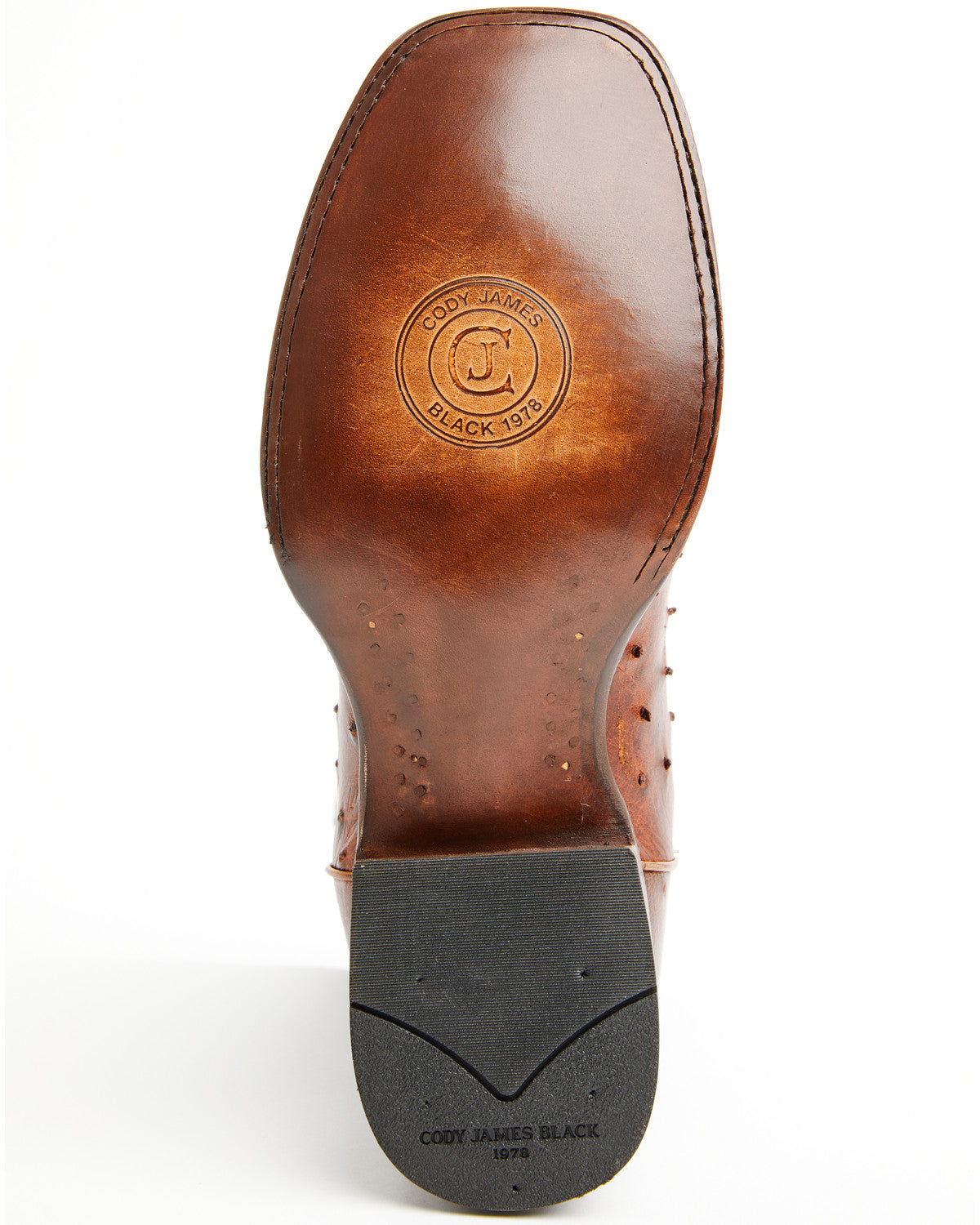 Black 1978® Men's The Hayward Exotic Ostrich Western Boots Cognac