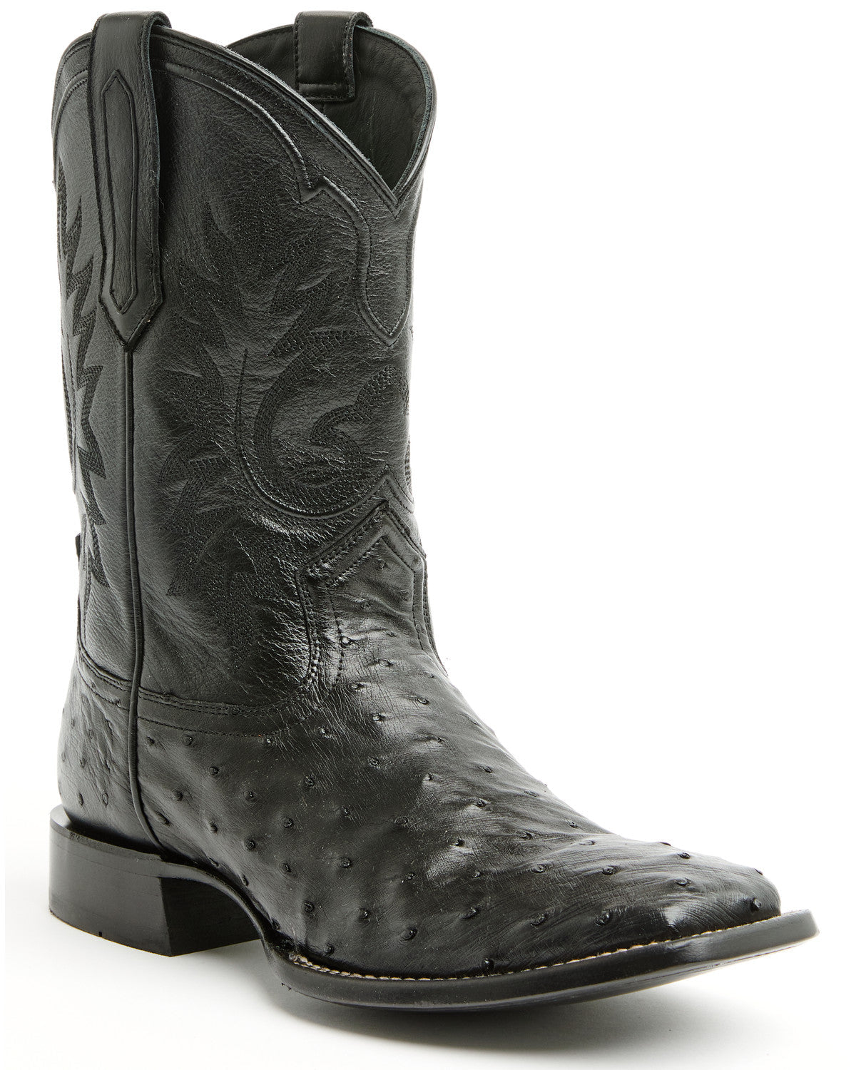 Black 1978® Men's The Hayward Exotic Full Quill Ostrich Wes Black