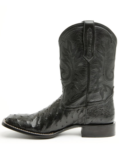 Black 1978® Men's The Hayward Exotic Full Quill Ostrich Wes Black
