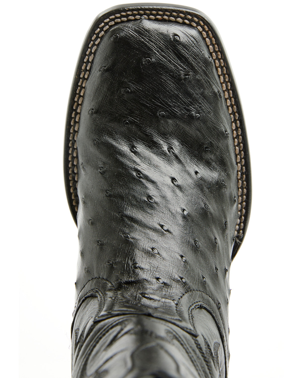 Black 1978® Men's The Hayward Exotic Full Quill Ostrich Wes Black
