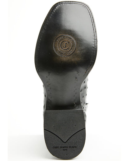 Black 1978® Men's The Hayward Exotic Full Quill Ostrich Wes Black