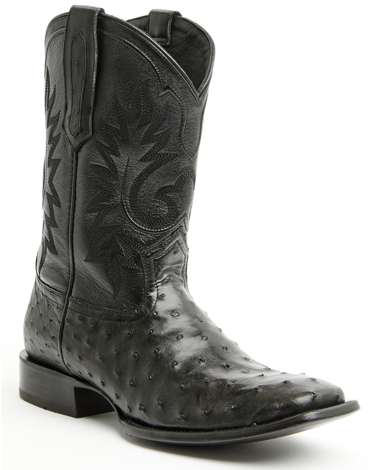 Black 1978® Men's The Hayward Exotic Full Quill Ostrich Wes Black