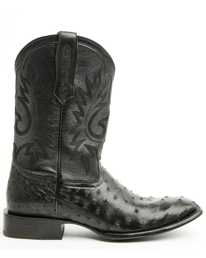Black 1978® Men's The Hayward Exotic Full Quill Ostrich Wes Black