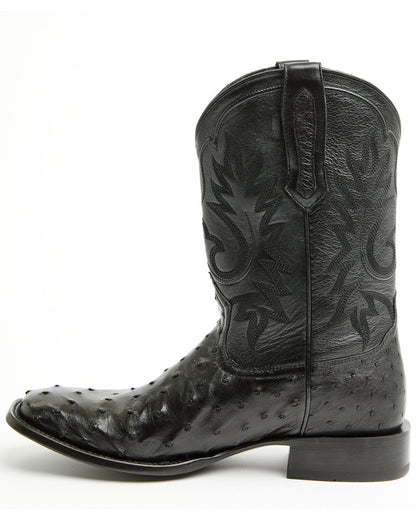 Black 1978® Men's The Hayward Exotic Full Quill Ostrich Wes Black