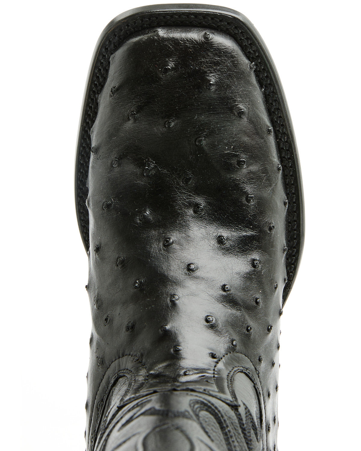 Black 1978® Men's The Hayward Exotic Full Quill Ostrich Wes Black